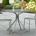 Lancaster Table & Seating Harbor Gray 36'' Square Outdoor Standard Height Table with Modern Legs 427CMSM3636G